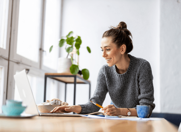 person working in office