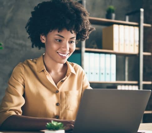 Person using Certify on computer